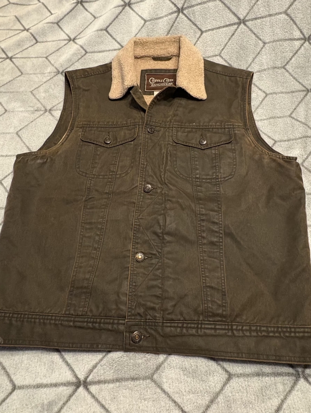 Carhartt Men’s Brown Sherpa-Lined Work Vest